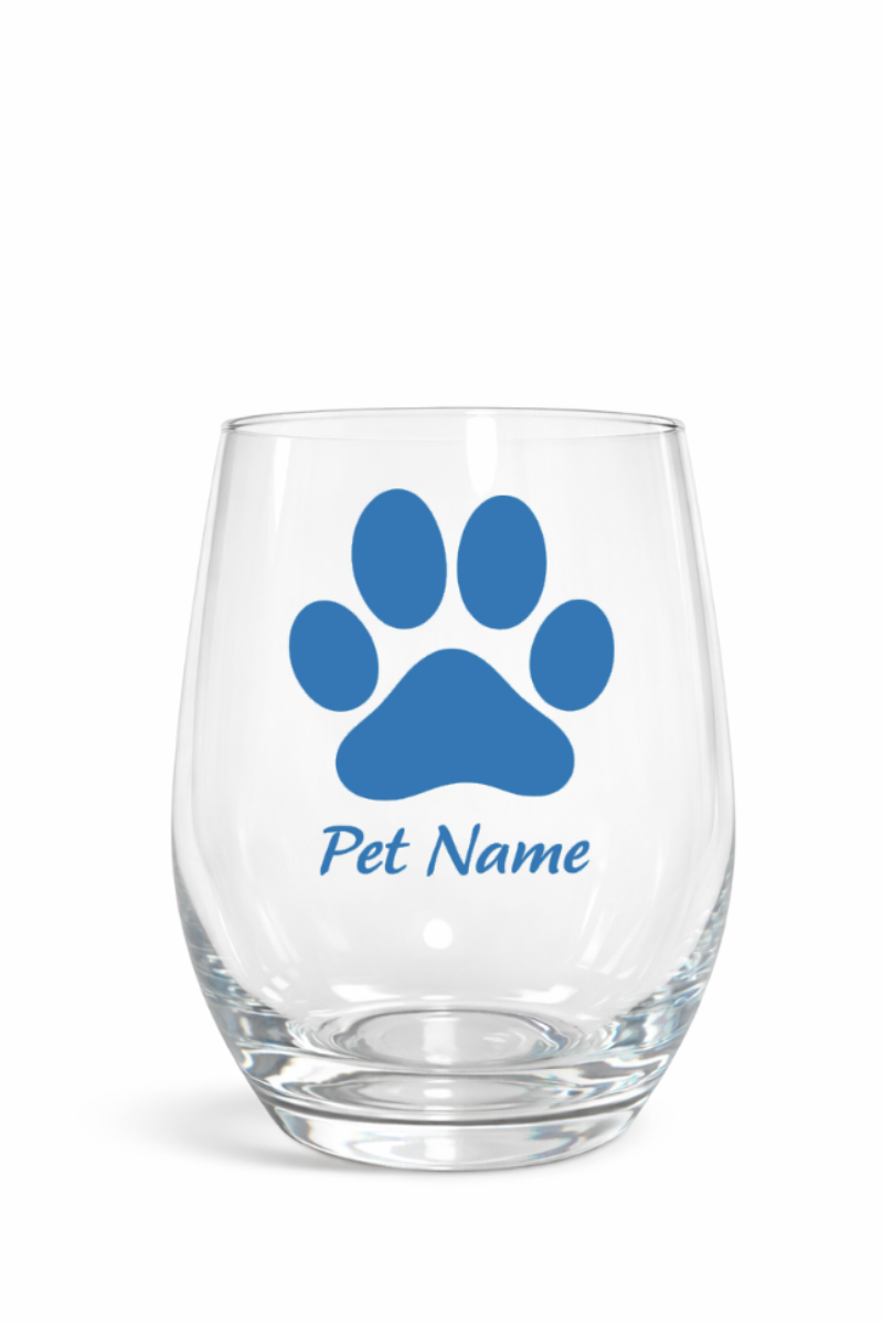 Stock Paw Print Design with Pet's Name