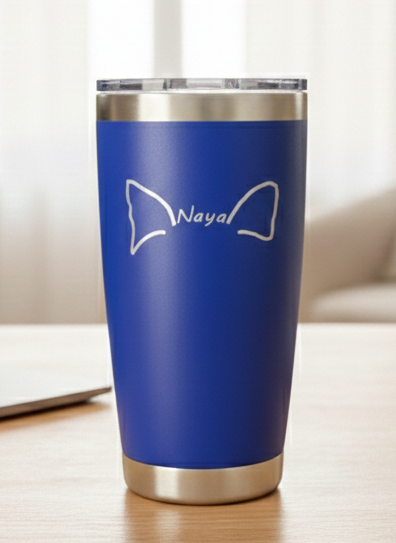 Custom Pet Ears 20 oz Tumbler – Made from Your Pet’s Photo