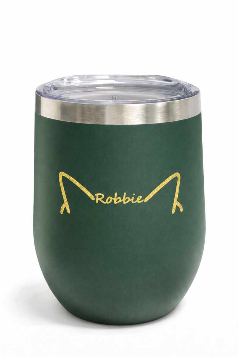Custom Pet Ears Wine Tumbler – Made from Your Pet’s Photo