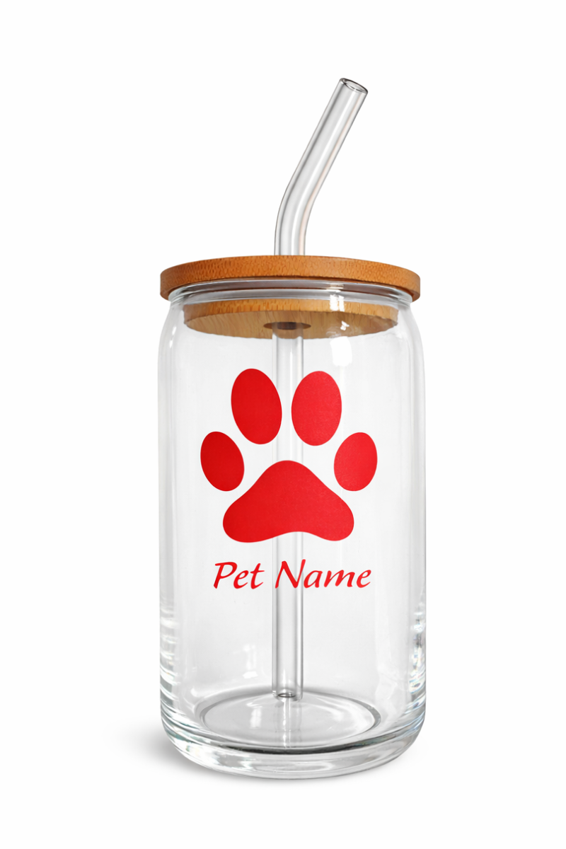 Stock Paw Print Design with Pet's Name