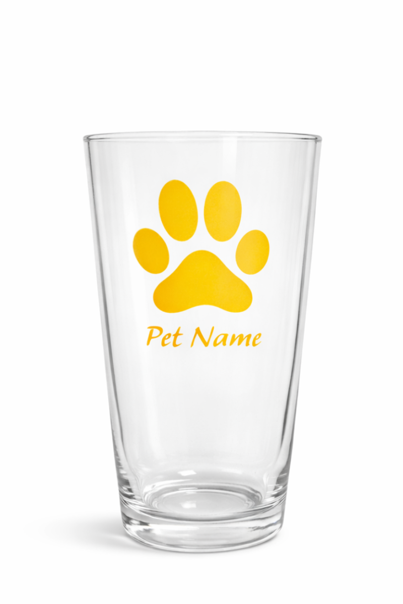 Stock Paw Print Design with Pet's Name