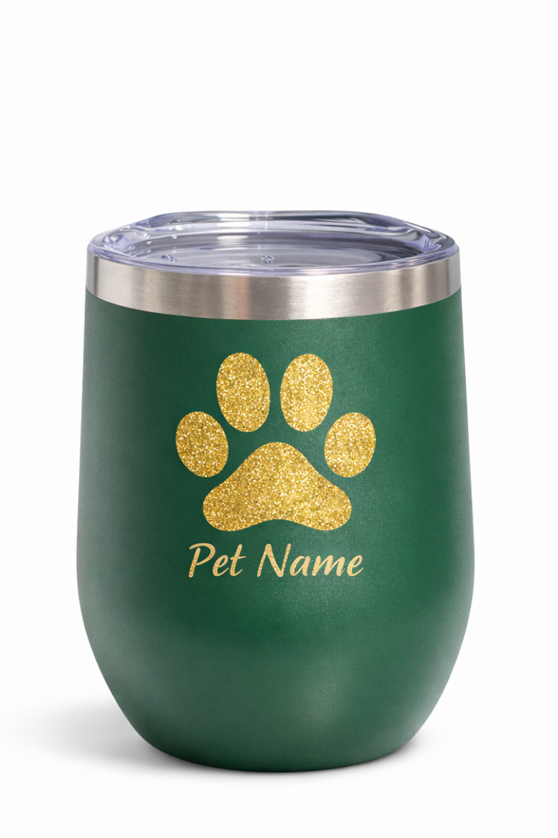 Stock Paw Print Design with Pet's Name