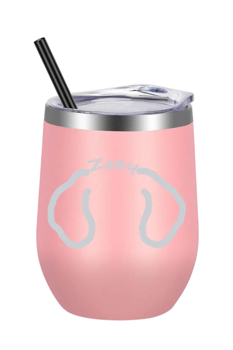 Custom Pet Ears Wine Tumbler – Made from Your Pet’s Photo